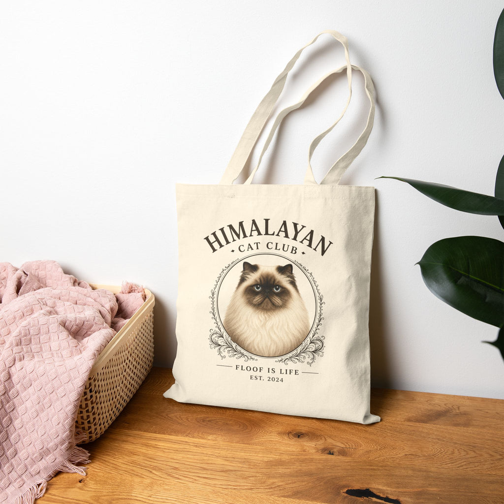 himalayan cat tote, gift for himalayan cat owner, cat breed gifts, himalayan cat