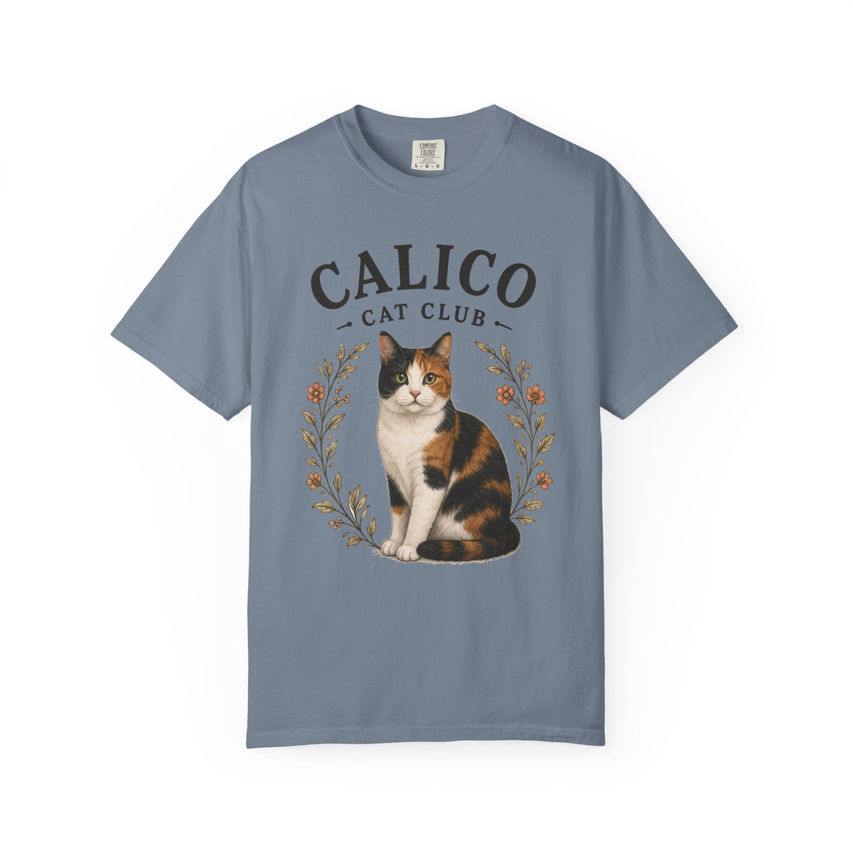 Calico Cat Club T-Shirt | Calico Cat Illustration Tee | Calico Cat lover gift