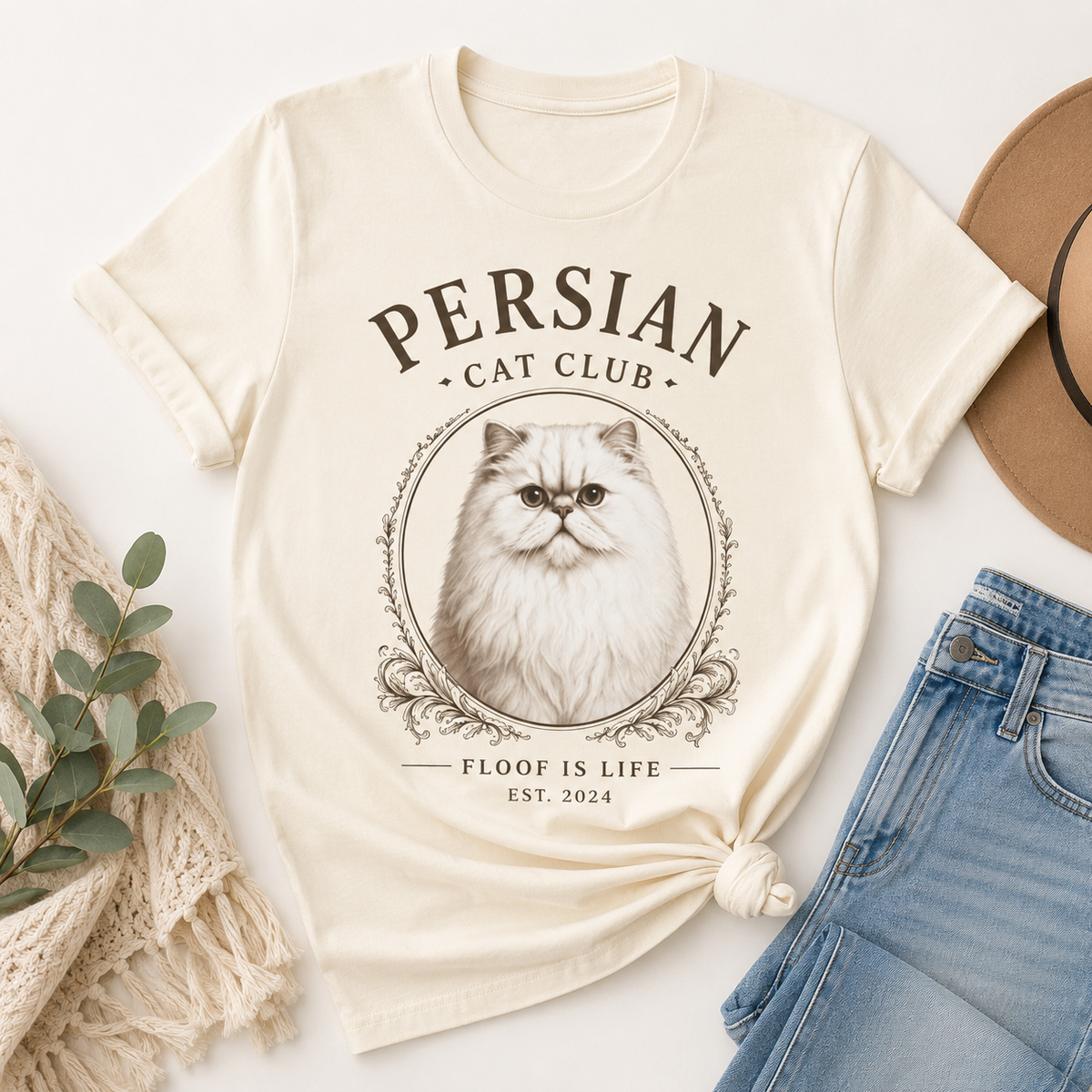 Persian Cat Club Tee – Floof Is Life
