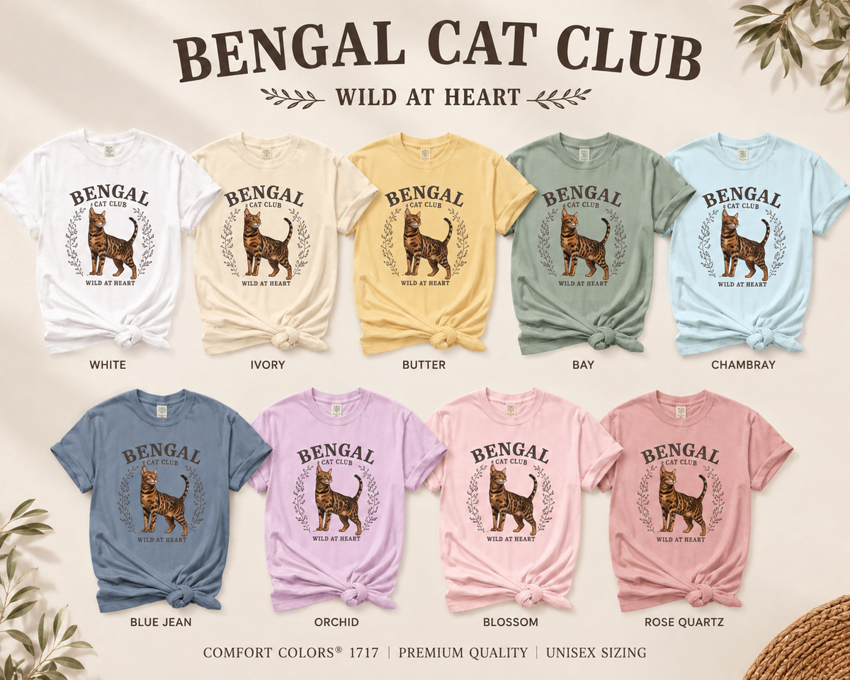 Bengal Cat T-Shirt, Bengal Cat owner gift, Bengal Cat Shirt