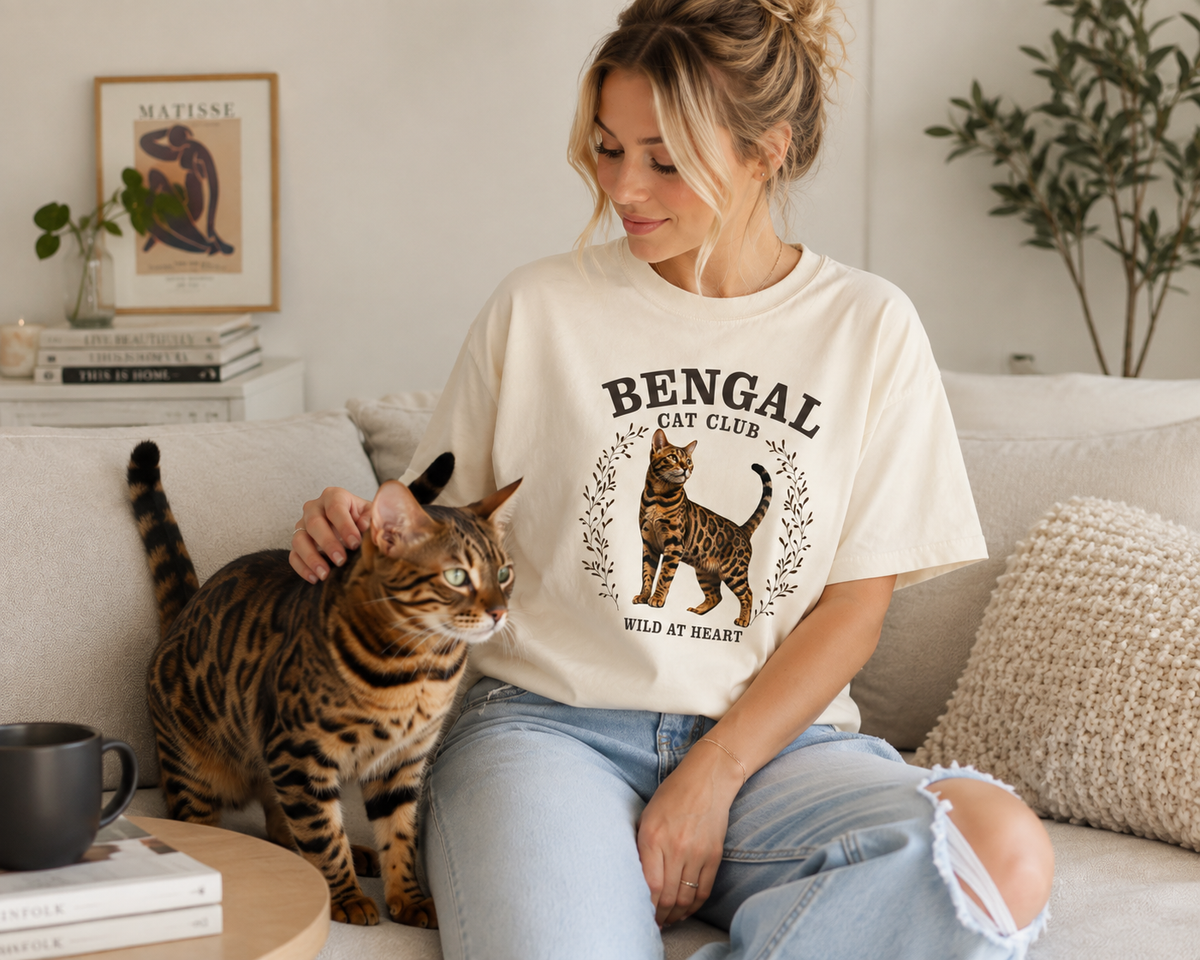 Bengal Cat T-Shirt, Bengal Cat owner gift, Bengal Cat Shirt