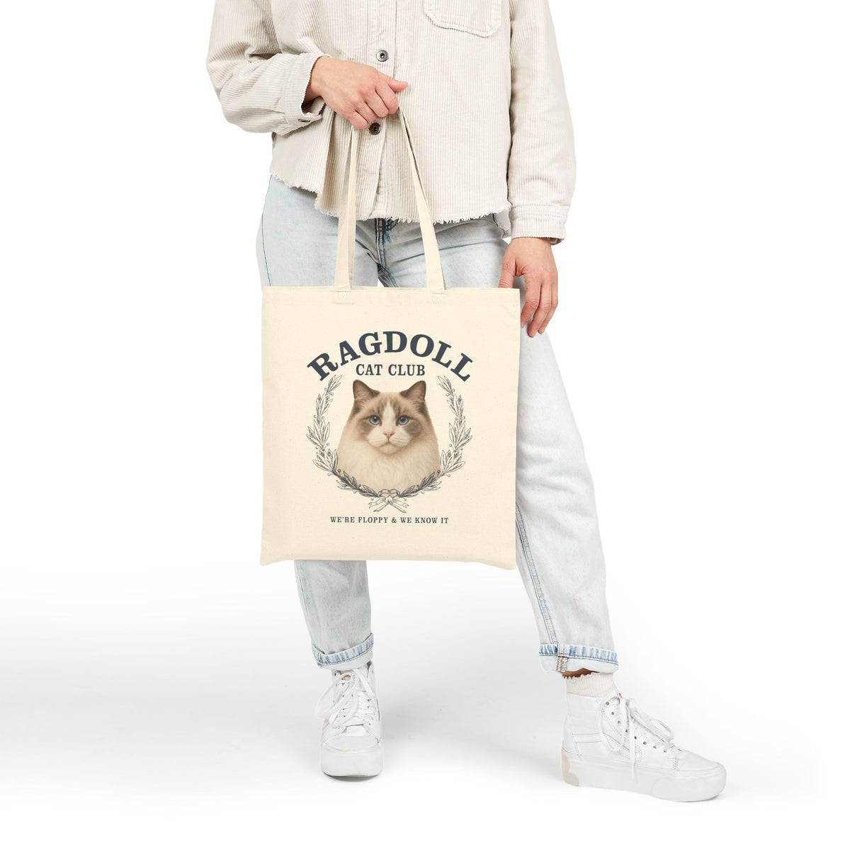 Ragdoll Cat Tote Bag, Gift for Ragdoll Breed Owner, Ragdoll cat breed