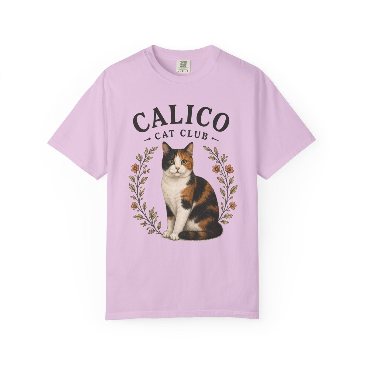Calico Cat Club T-Shirt | Calico Cat Illustration Tee | Calico Cat lover gift