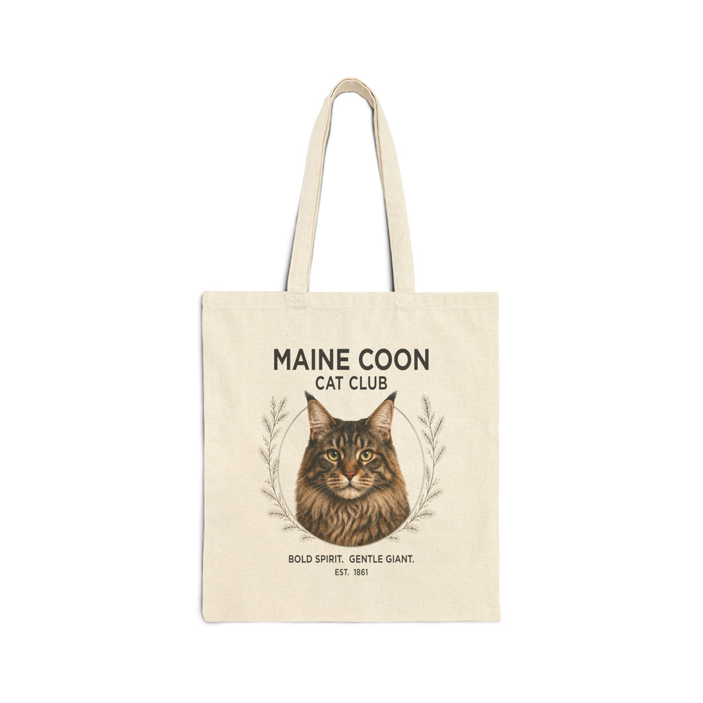 Maine Coon Cat Club Tote Bag, Gift for Maine Coon Cat Lover
